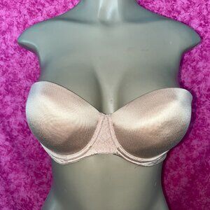 BALI ONE SMOOTH U STAY IN PLACE STRAPLESS BRA SZ 34C